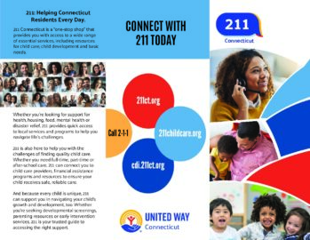 211Brochure – United Way of Connecticut – 211 and eLibrary
